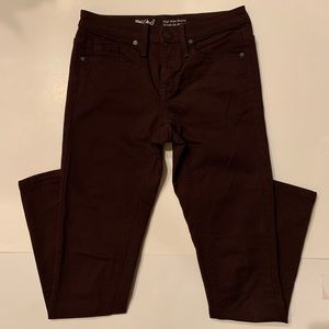 Dark Brown / Purple Mossimo Denim Jeans High Rise